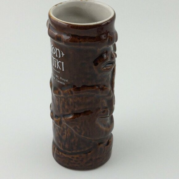 Vintage Stephen Crane Kon Tiki Mug Montreal Restaurant Sheraton Mt Royal Canada - Picture 7 of 12